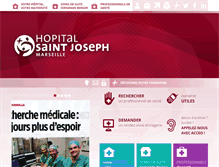Tablet Screenshot of hopital-saint-joseph.fr
